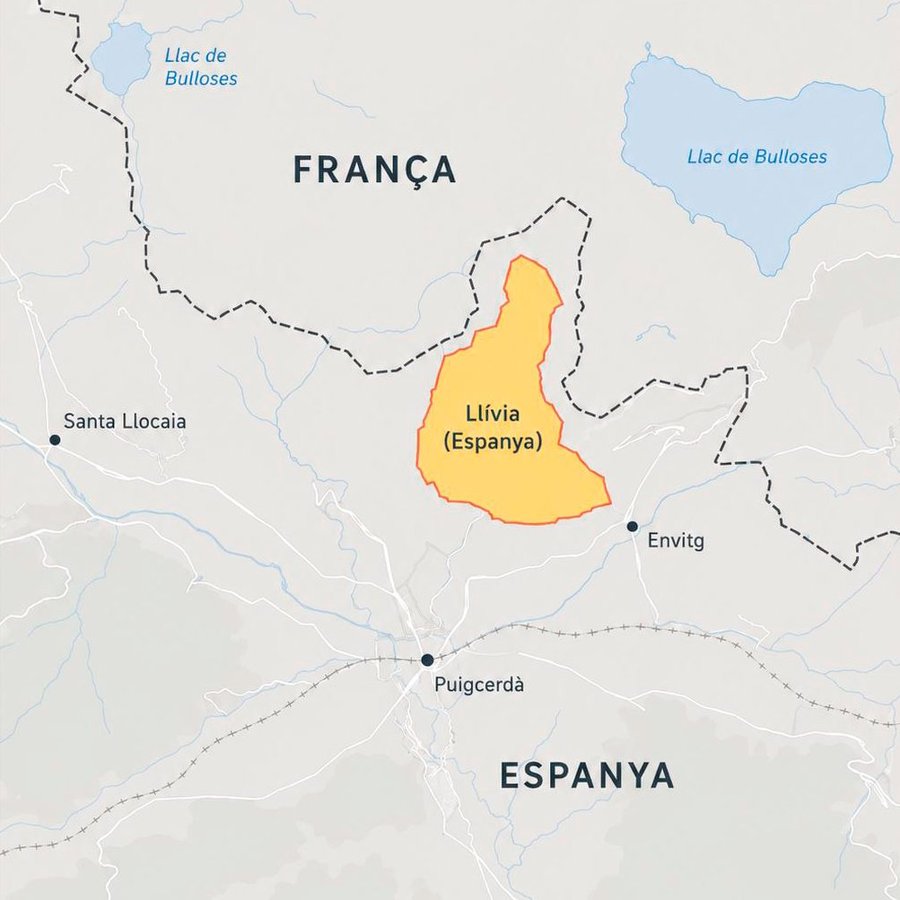 Llivia map