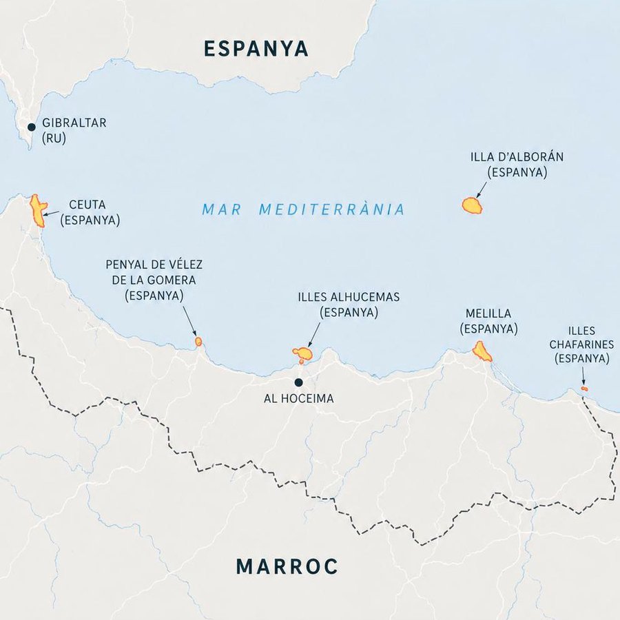 Ceuta i Melilla Map