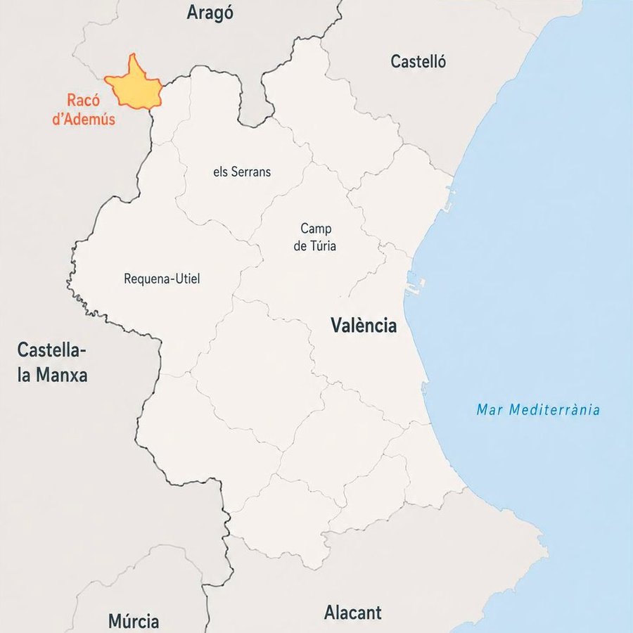 Rincon de Ademuz Map