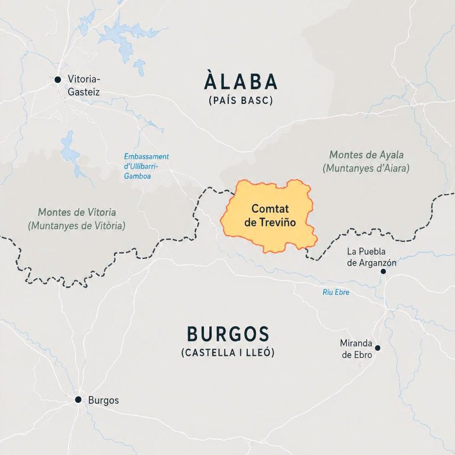 Comtat de Treviño Map