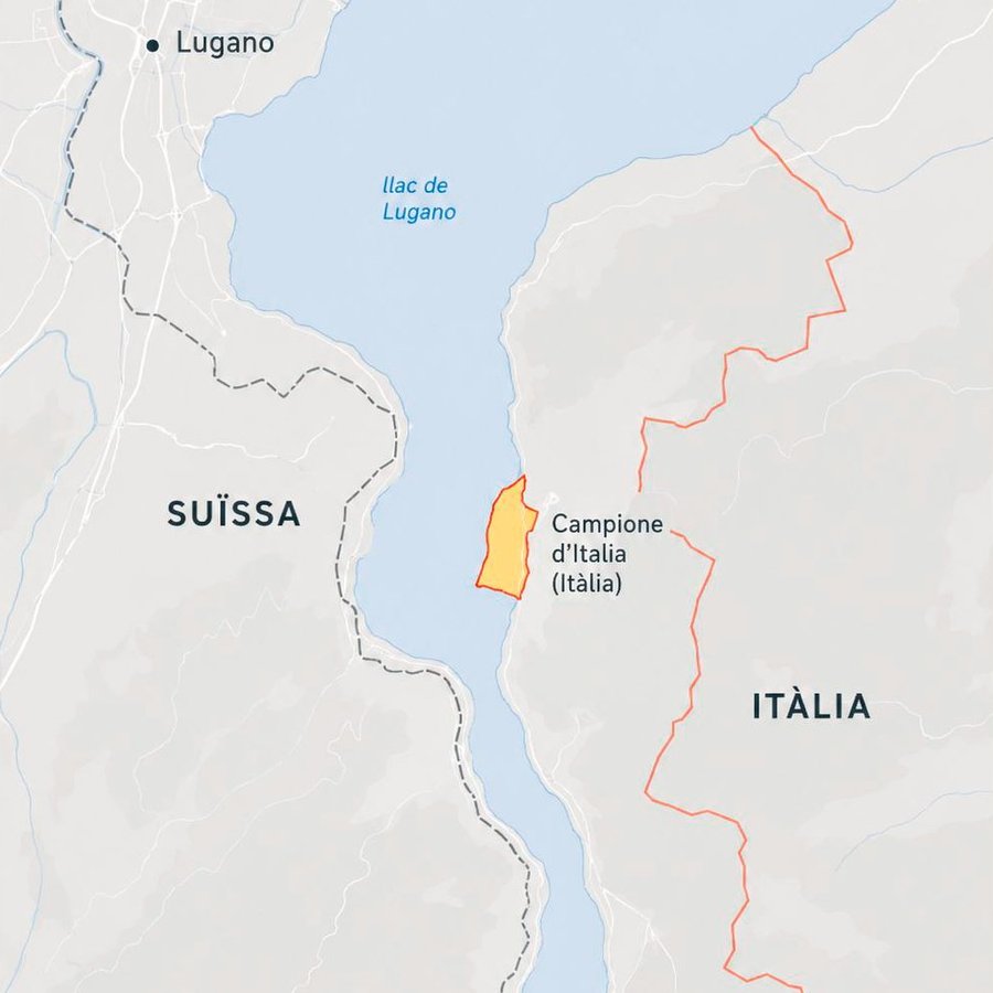 Campione d'Italia map