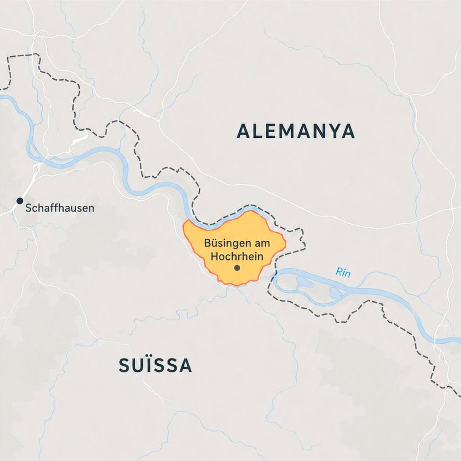 Büsingen Am Hochrhein map
