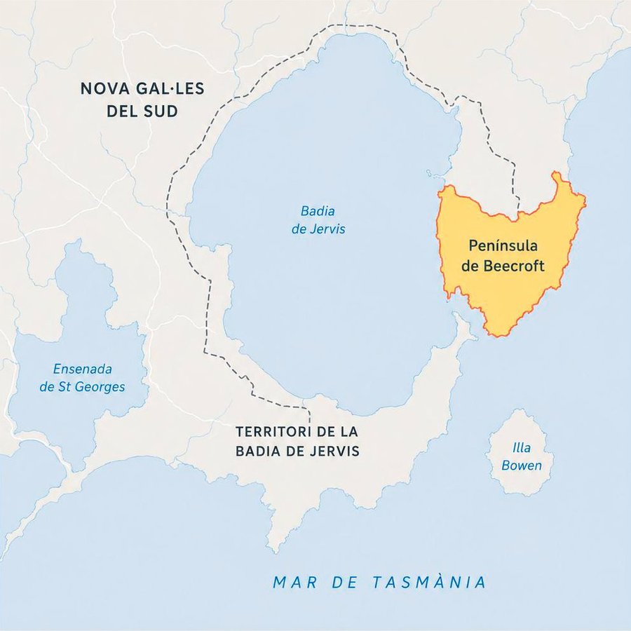 Peninsula de Beecroft mapa
